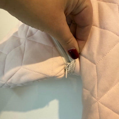 Pink Baby Quilted Sleepsuit 85x40cm