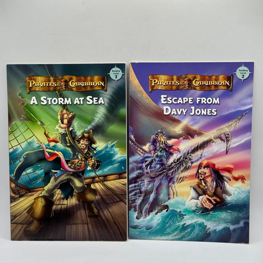 Pirates of the Caribbean Reading Level 2 Book Set (A Storm at Sea & Escape from Davy Jones)