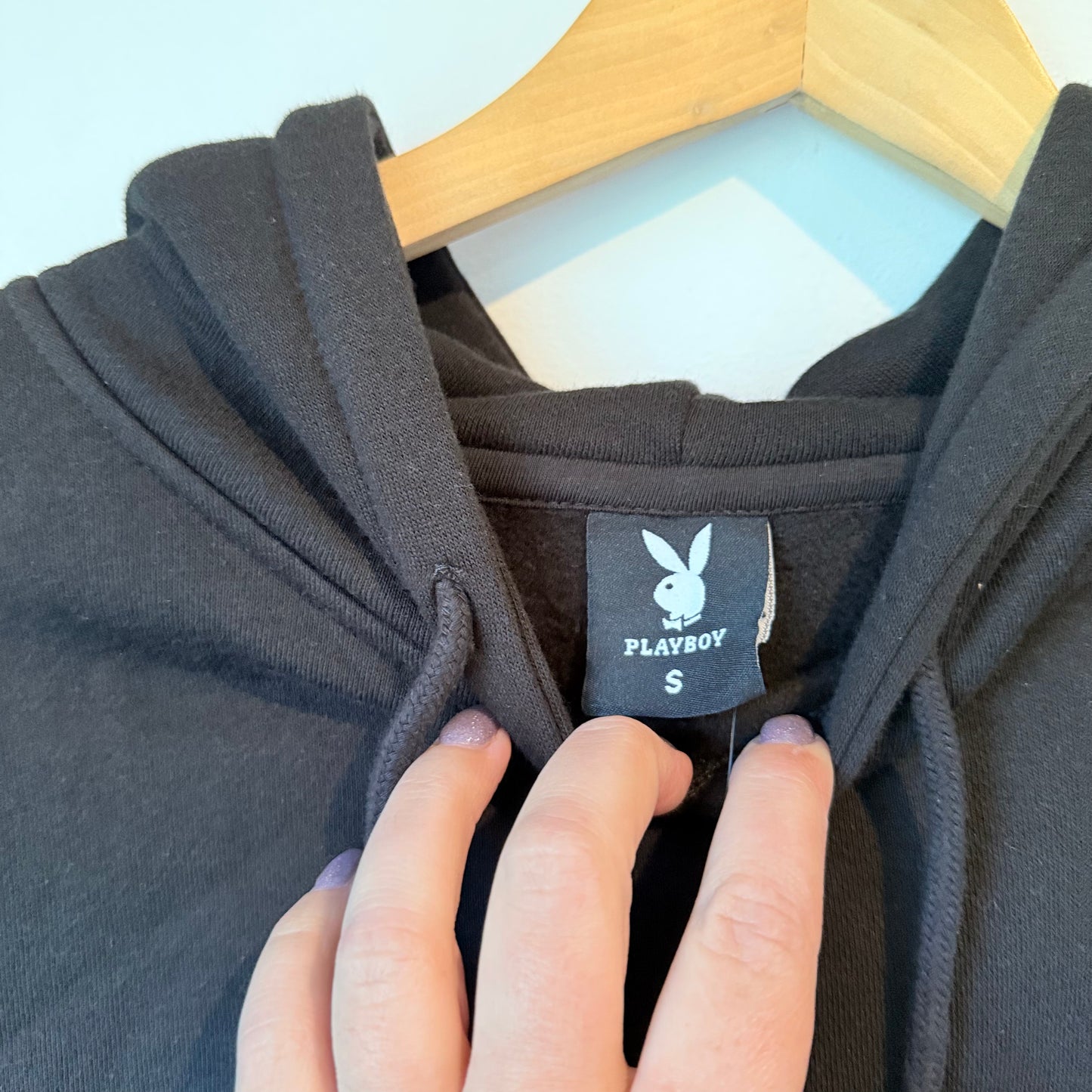 Playboy Regular Fit Hoodie Black - Size S