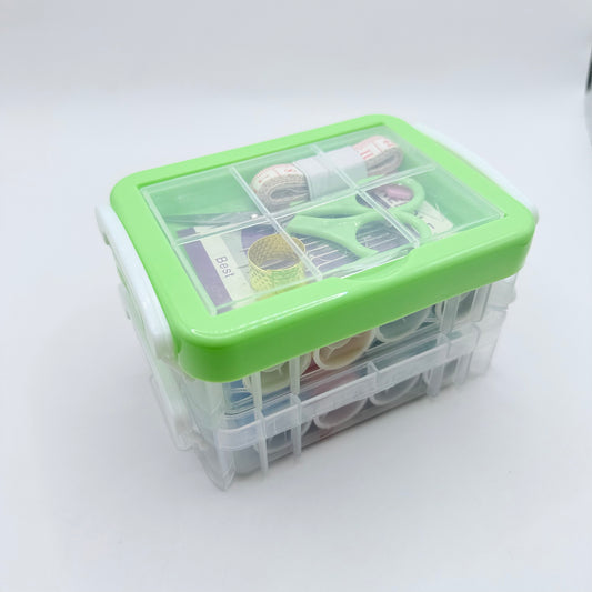 Portable Mini Sewing Kit - 18 Colour Thread Spools