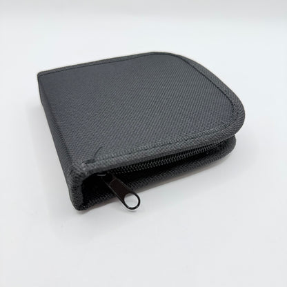 Portable Travel Sewing Kit in Black Zip-Up Case