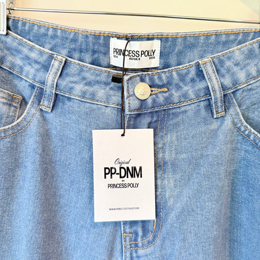 Princess Polly Ramos Low Rise Jeans - Denim - Size 8
