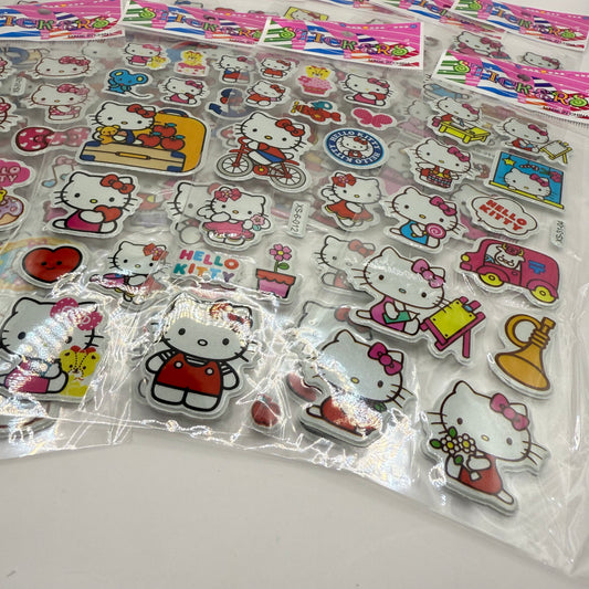 Hello Kitty Puffy Sticker Pack – 12 Sheets (Sanrio)