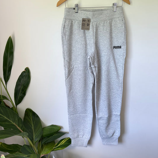 Puma Essential Sweat Pants Closed FL W Light Gray Heather Size S