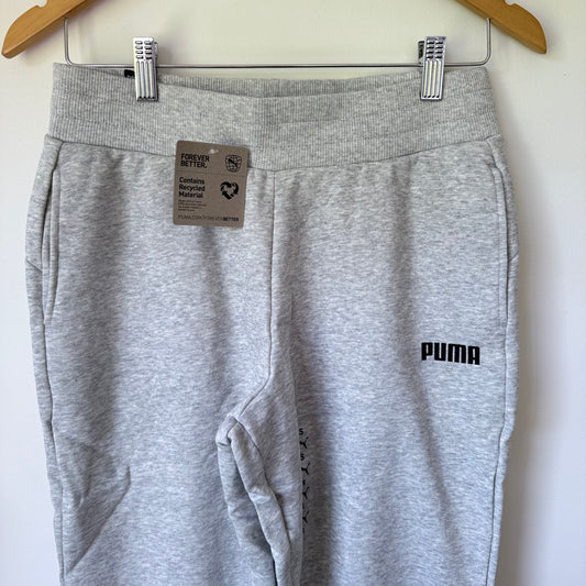 Puma Essential Sweat Pants Closed FL W Light Gray Heather Size S
