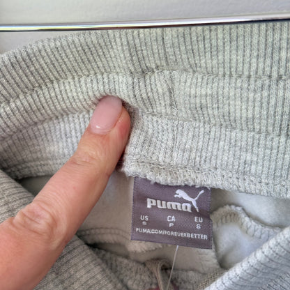 Puma Essential Sweat Pants Closed FL W Light Gray Heather Size S