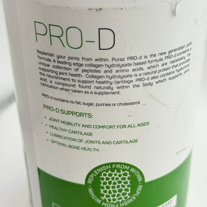 Puraz PRO-D Joint Health Collagen Powder - 338g