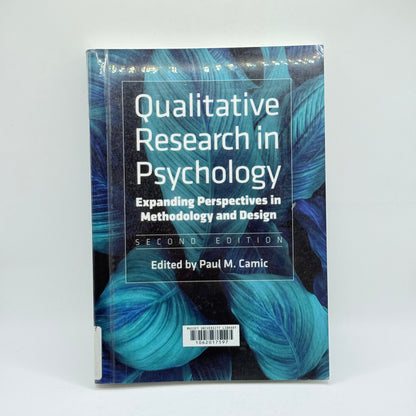 Qualitative Research in Psychology Edited by Paul M Camic