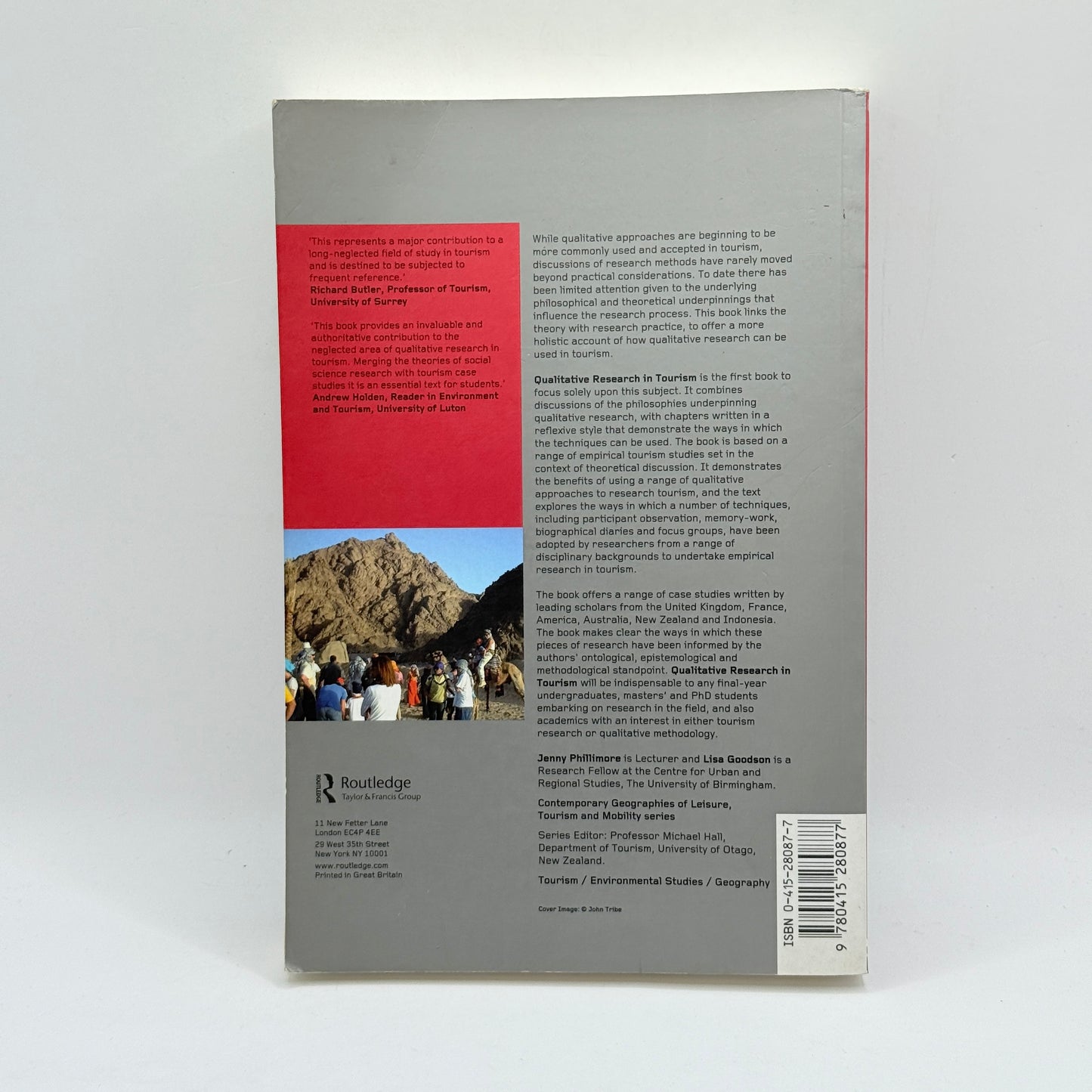 Qualitative Research in Tourism by Jenny Phillimore and Lisa Goodson