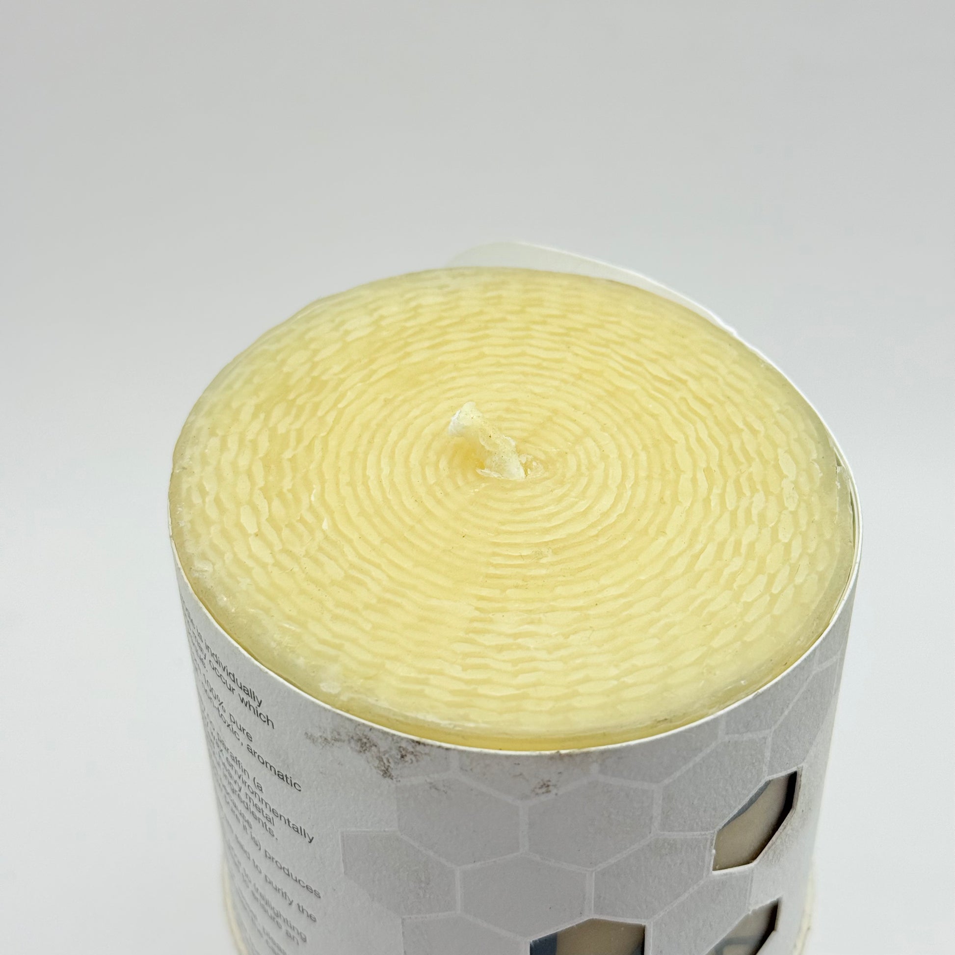 Queen b 15cm medium hand-rolled beeswax pillar candle - candles home&living materials