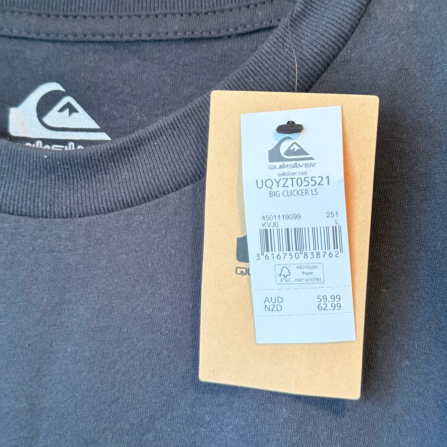 Quiksilver Big Clicker Long Sleeve T-Shirt Black