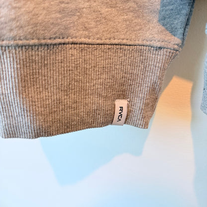 RVCA TTY League Classic Crew Sweatshirt Grey - Size L / 12
