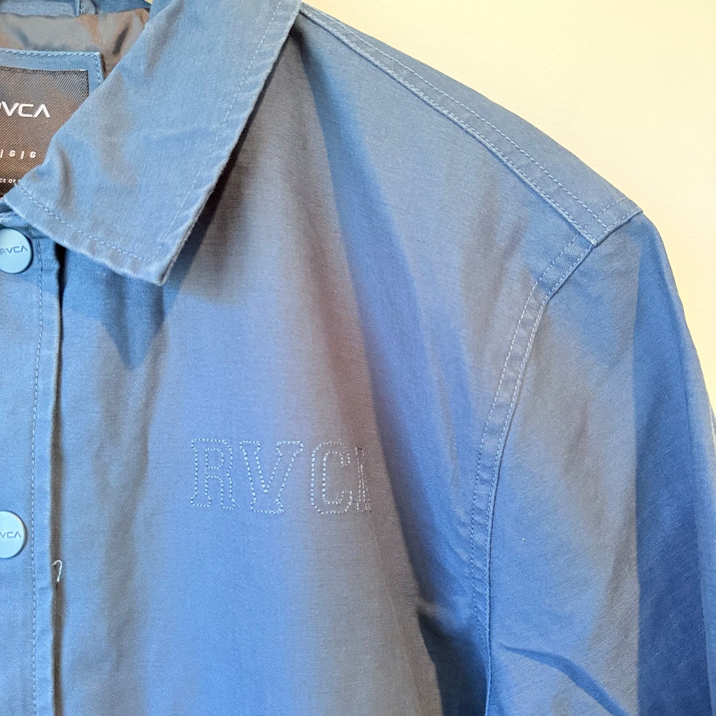 RVCA Twill Coaches Jacket Blue
