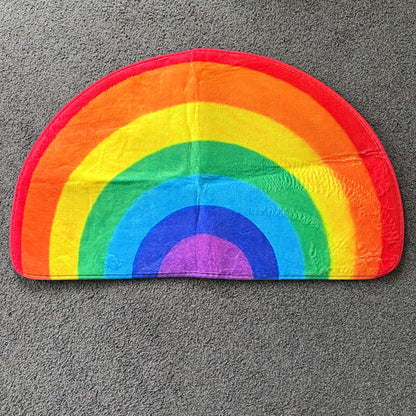 Rainbow Half-Circle Rug 50x80cm