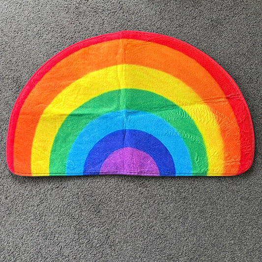 Rainbow Half-Circle Rug 50x80cm