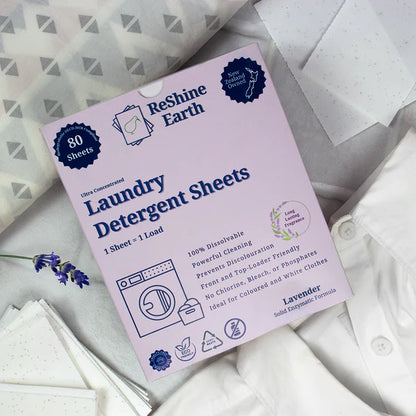 Reshine earth laundry detergent sheets — 80 washes - laundry detergent from google - original photo home&living