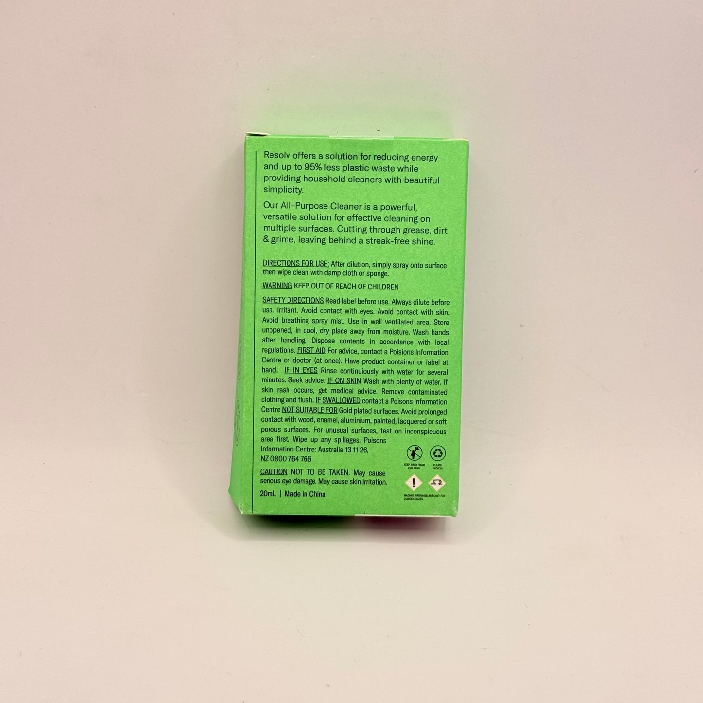 Resolv All-Purpose Cleaner Dissolvable 20ml Pod (Fresh Apple)
