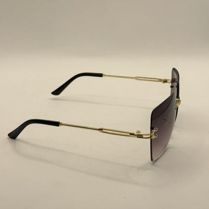 Rimless Geometric Sunglasses