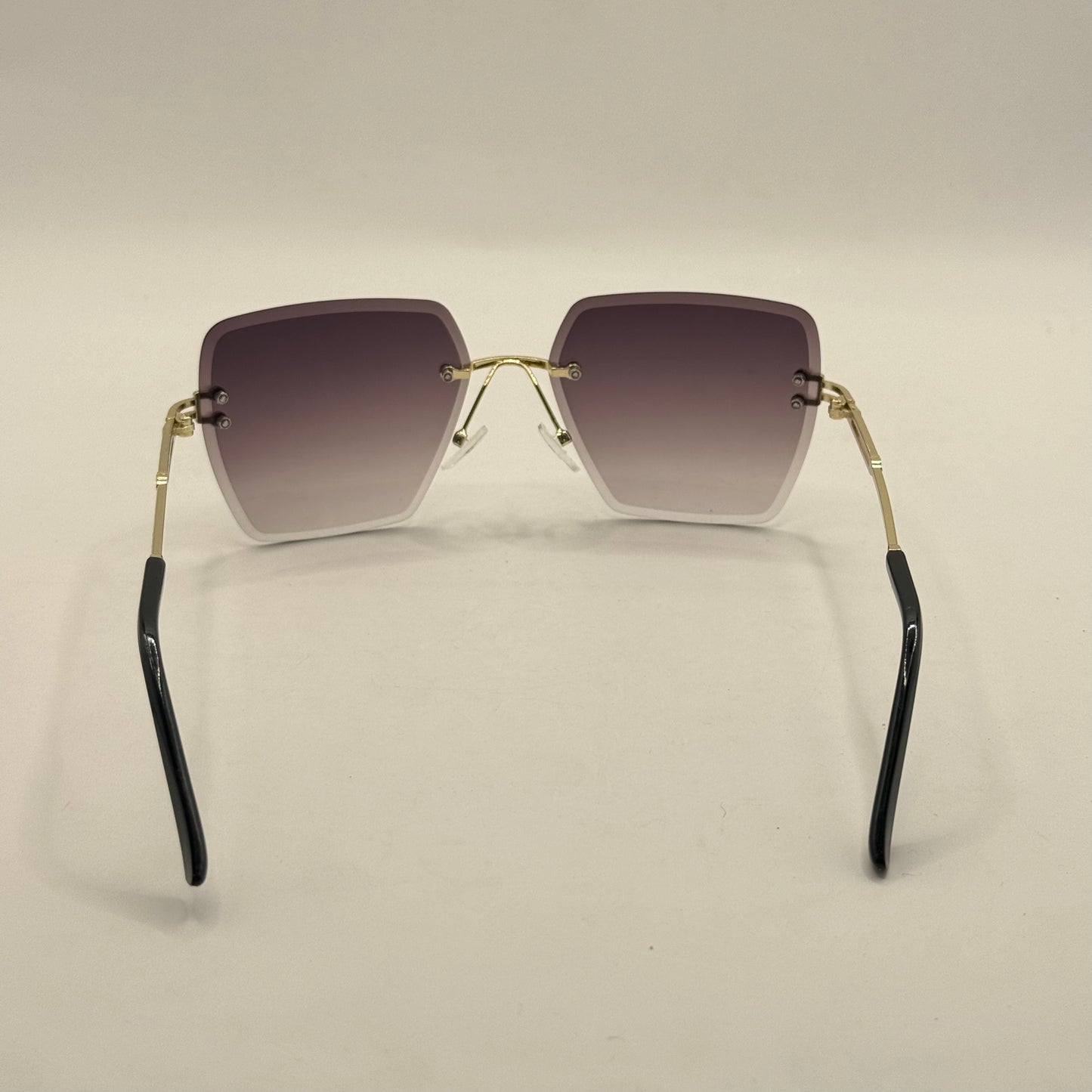Rimless Geometric Sunglasses