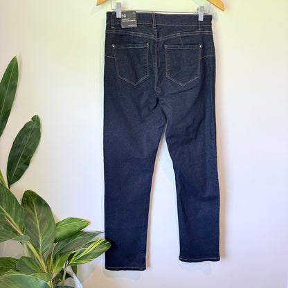 Rockmans the straight Regular Length Mid Rise Jeans – Indigo (Size 10)