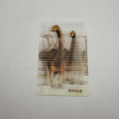 Royce 3d lenticular diplodocus dinosaur card / bookmark - greeting cards seasonal & holidays decorations
