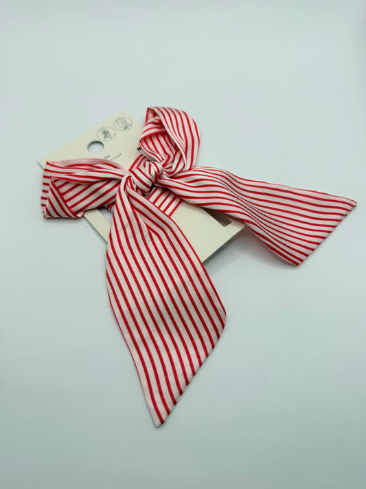 Rubi skinny scarf - red & white stripes - scarves & shawls accessories women’s apparel