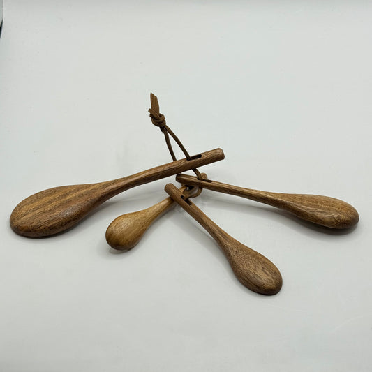 Set of 4 rustic wooden measuring spoon - measuring spoons original photo - what’s new home&living materials