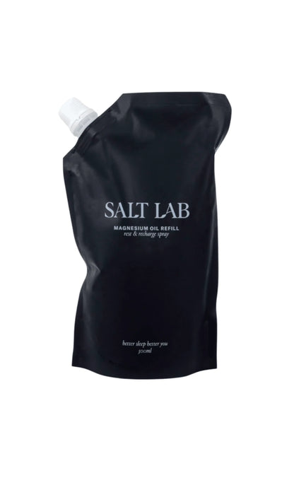 Salt lab magnesium oil spray refill 500ml - massage & relaxation health and wellness