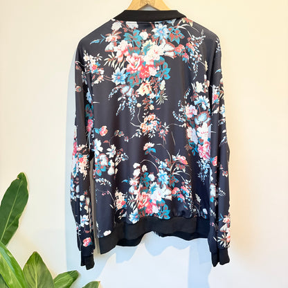 SHEIN Curve Floral Bomber Jacket - 4XL