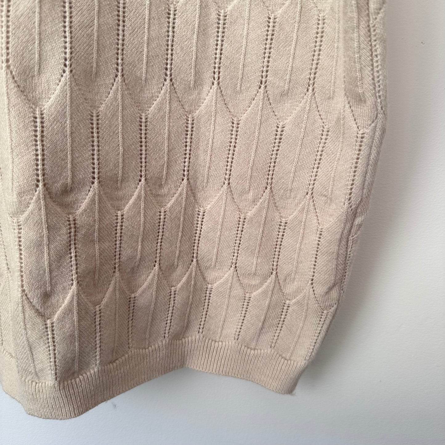 SHEIN Knitted Camisole Top Beige - Size L