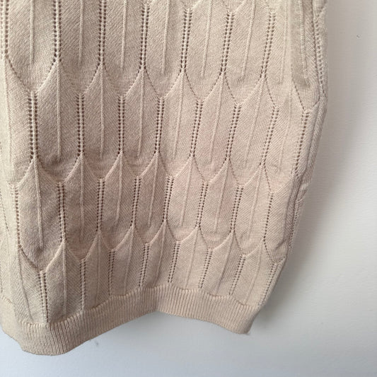 SHEIN Knitted Camisole Top Beige - Size L