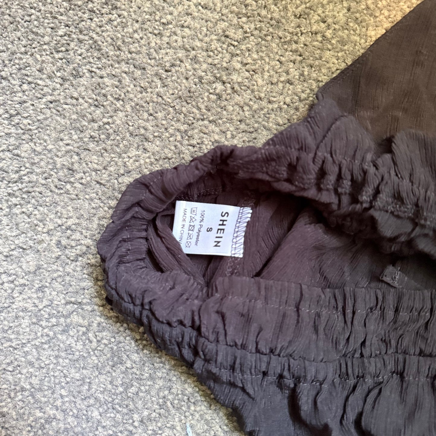 SHEIN Ruched Halter Wrap Top - Black - Size S