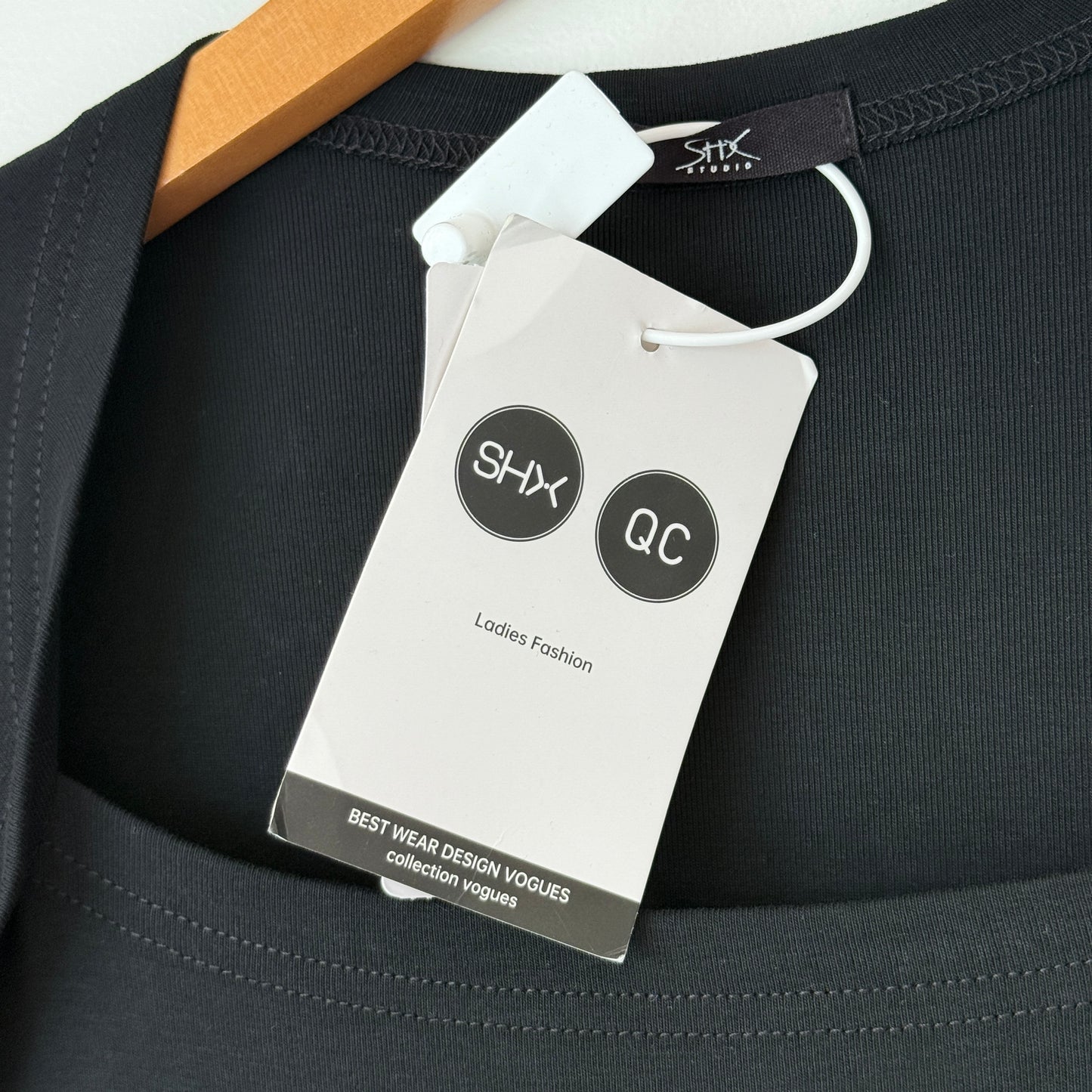 SHX Studio Black Long Sleeve Midi Dress (Size Small)