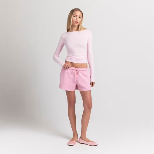 SKIMS Cotton Fleece Classic Short Halite Size XS