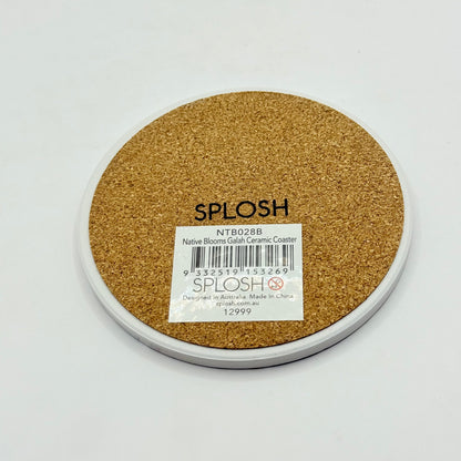 SPLOSH Native Blooms Galah Bird Ceramic Coaster