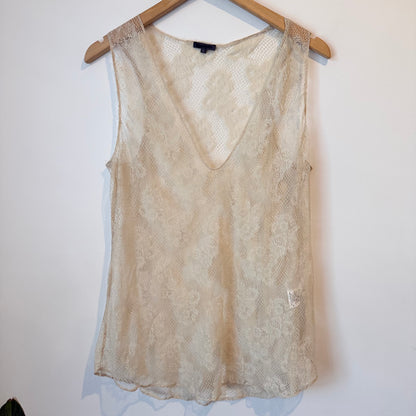 STORM Lace Top - Cream - Size 12