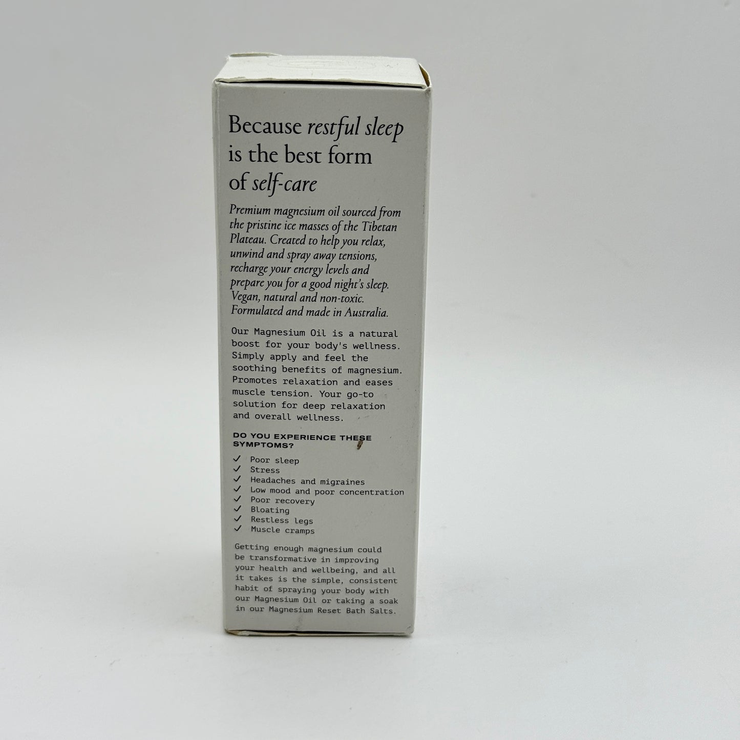 Salt Lab Magnesium Oil Travel Rest & Recharge Spray (100ml)