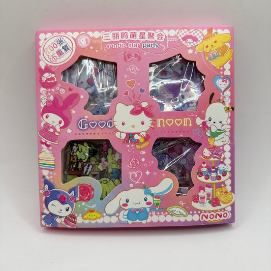 Sanrio Star Party Sticker Pack – 100-Piece Set