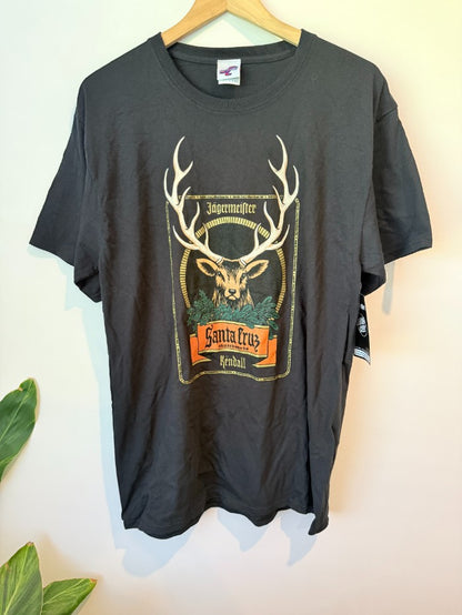 Santa cruz jägermeister kendall deer men’s t-shirt - l - t-shirts tops men’s apparel