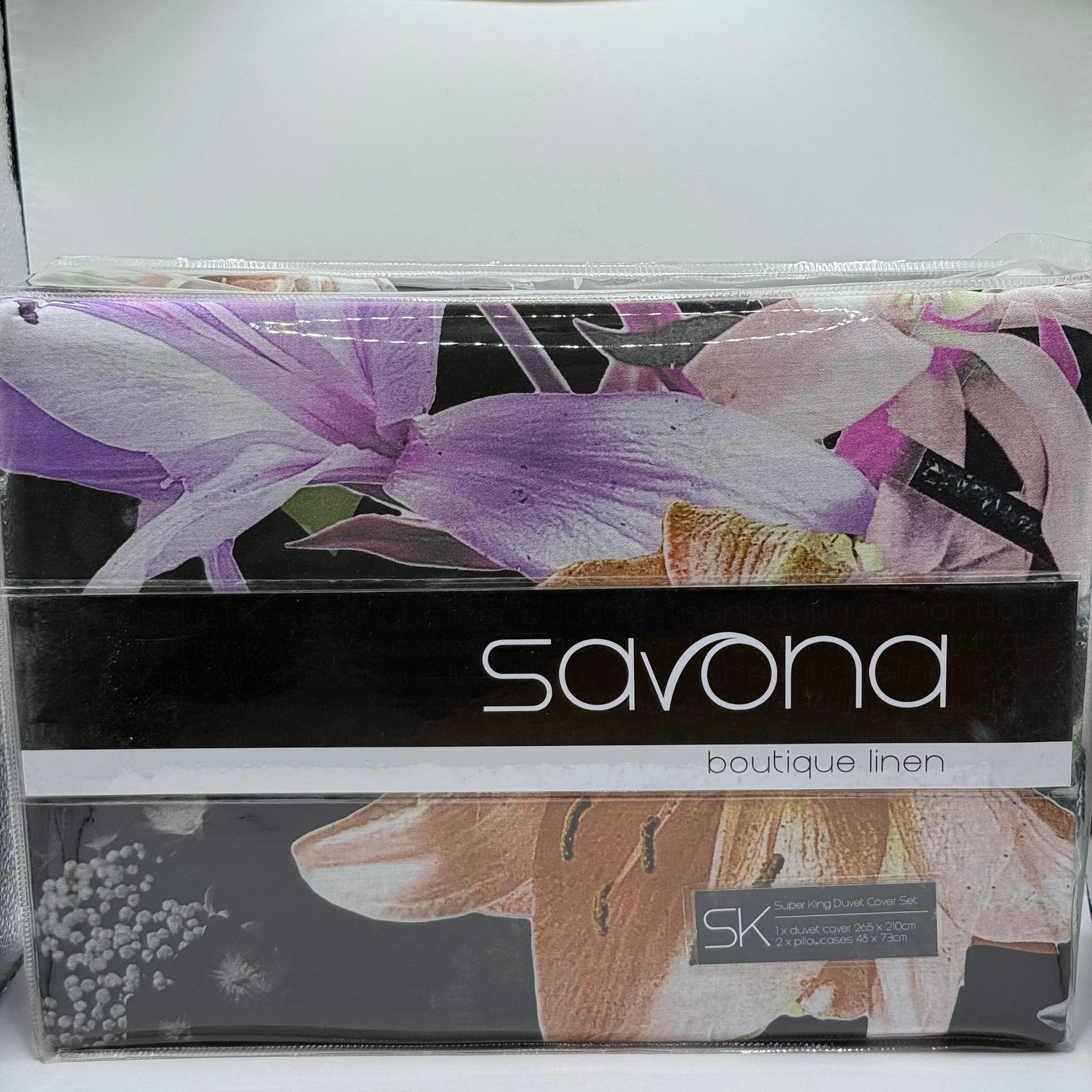 Savona 'Noelani' Floral Duvet Cover Set - Super King