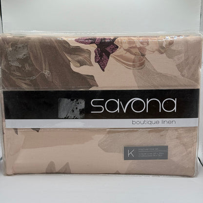 Savona 'Rylee' Floral Duvet Cover Set - King Size