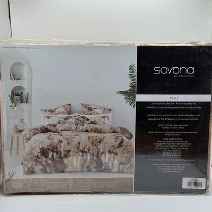 Savona 'Rylee' Floral Duvet Cover Set - King Size