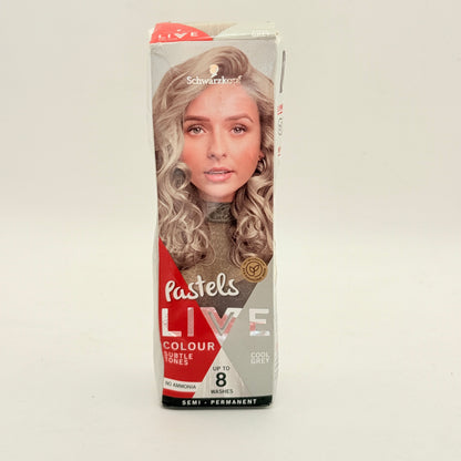 Schwarzkopf LIVE Pastels Cool Grey Hair Colour (75ml)