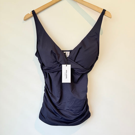 Sea Level Essentials Cross Front Multifit Singlet Top - Night Sky - Size 12