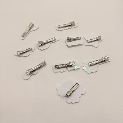 Set of 10 Hello Kitty Themed Hair Clips