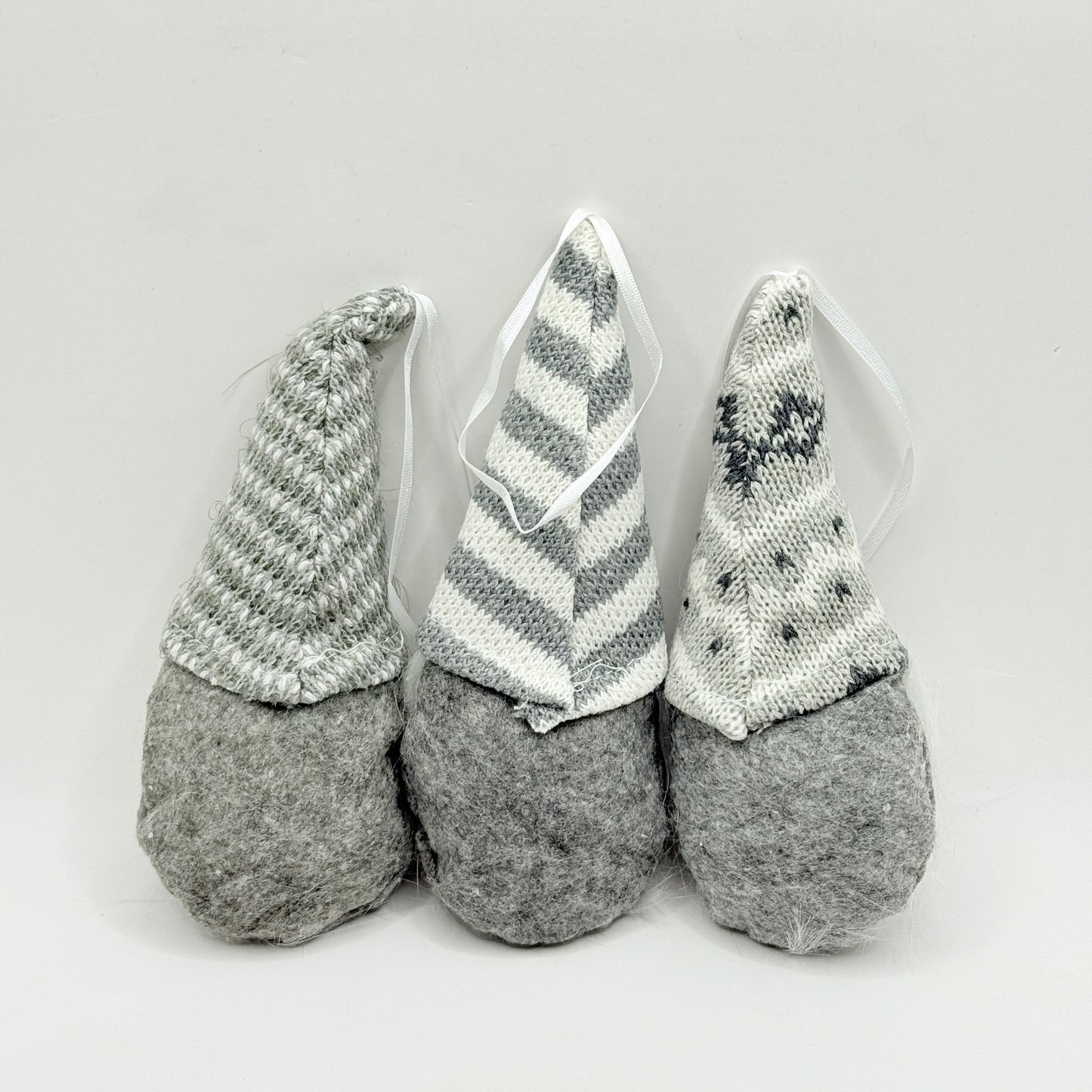 Set of 3 Christmas Gnomes Hanging Ornaments