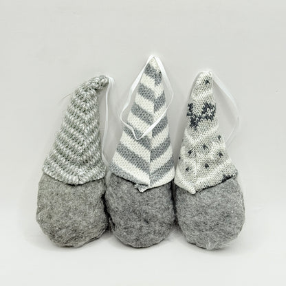 Set of 3 Christmas Gnomes Hanging Ornaments