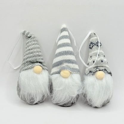 Set of 3 Christmas Gnomes Hanging Ornaments