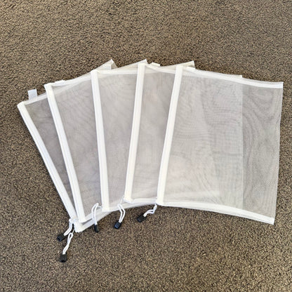 Set of 5 A4 Zippered Storage Bags