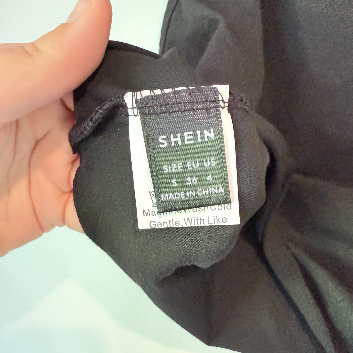 Shein Los Angeles Graphic Crop Top - Black - Small